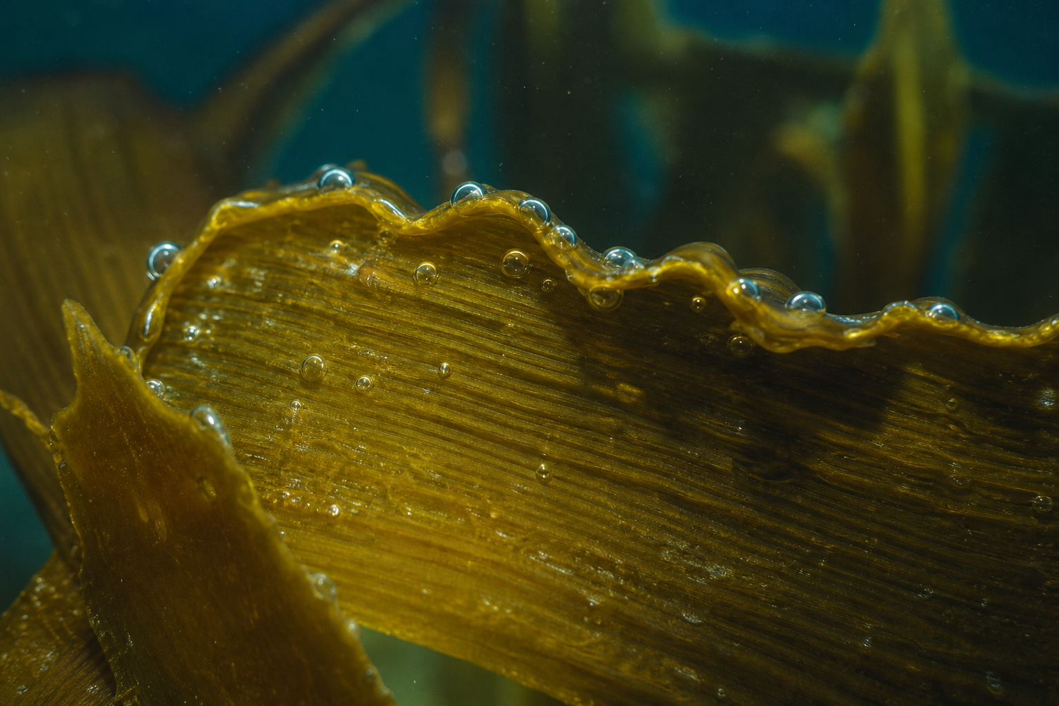 Deep-sea brown seaweed macro